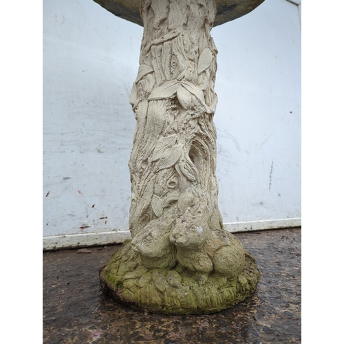 155 - Decorative Stone Bird Bath