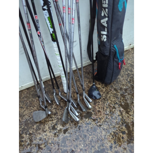 158 - Slazenger Golf Club Set with Bag