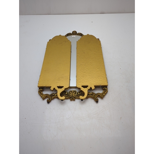 407 - Ornate Triptych Folding Mirror