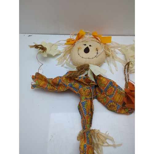 205 - Pair of Scarecrow Garden Decorations