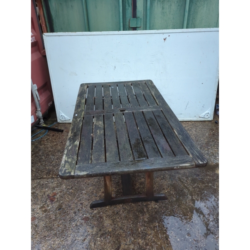 329 - Outdoor Wooden Table