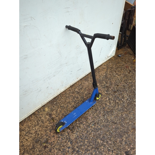 338 - Blue Two-Wheeled Scooter