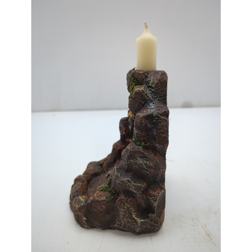 Buddha Rock Sculpture Candle Holder