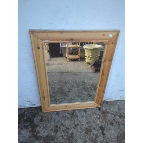 441 - Pine Framed Wall Mirror