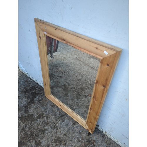 441 - Pine Framed Wall Mirror