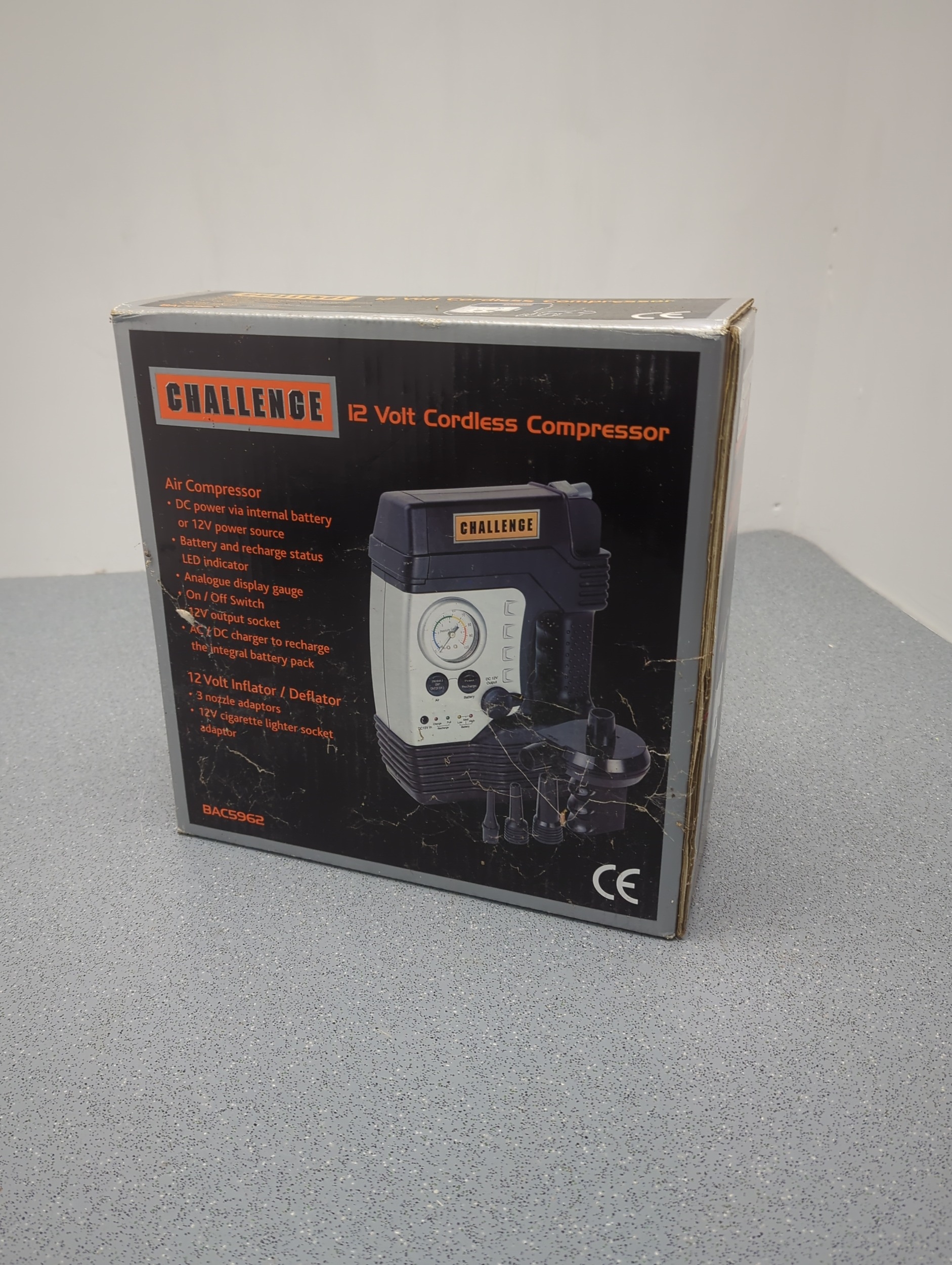 Challenge BAC5962 12 Volt Cordless Compressor