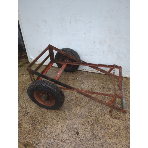 1622 - Metal Bottle Trolley