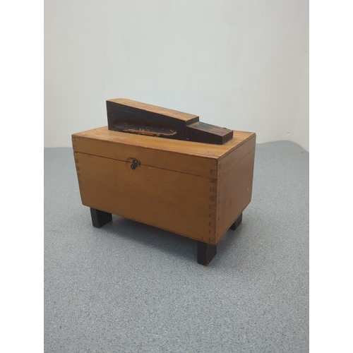 1817 - Pine Shoe Care Box with Polishes