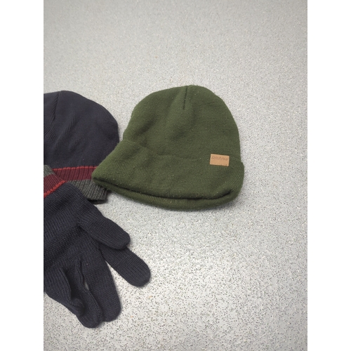 1879 - Lot of Winter Hats and Gloves including Ellesse Beanie