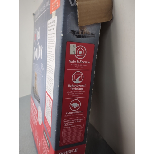 1894 - Pets at Home Double Door Folding Dog Crate Extra Small