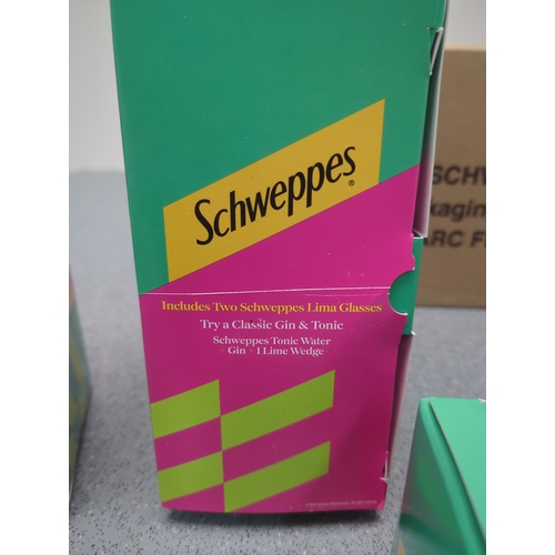 1908 - Bundle of Schweppes Lima Glasses