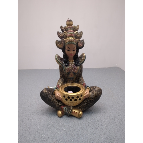 1949 - Decorative Oriental-Inspired Electric lamp