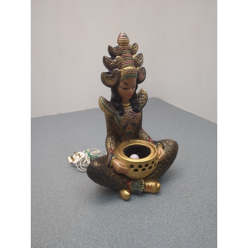 1949 - Decorative Oriental-Inspired Electric lamp