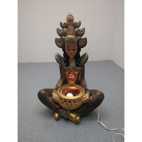 1949 - Decorative Oriental-Inspired Electric lamp