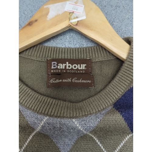 1979 - Barbour Argyle Cotton with Cashmere Jumper