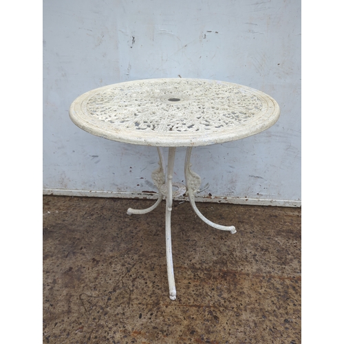 2210 - Decorative Metal Garden Table
