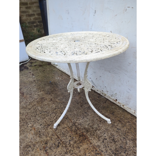 2210 - Decorative Metal Garden Table