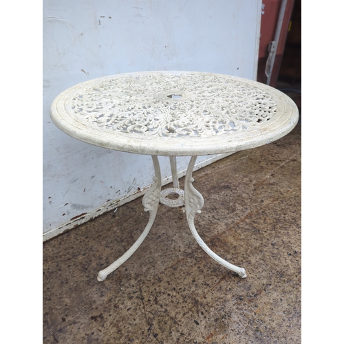 2210 - Decorative Metal Garden Table