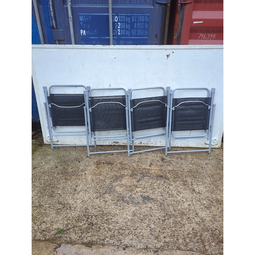 99 - Lot of 4 Folding Outdoor Chairs