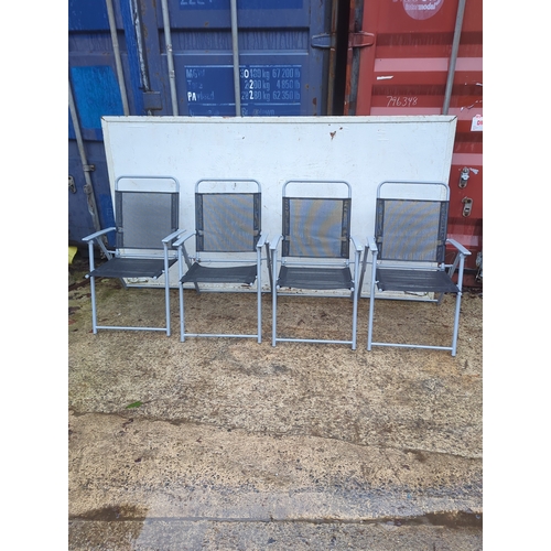 99 - Lot of 4 Folding Outdoor Chairs