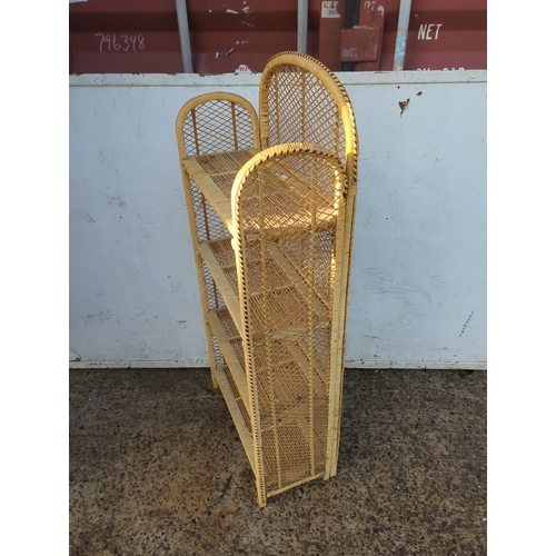 428 - Rattan Shelving Unit