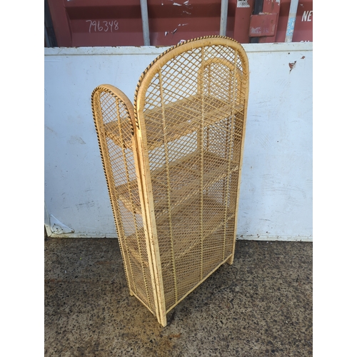 428 - Rattan Shelving Unit