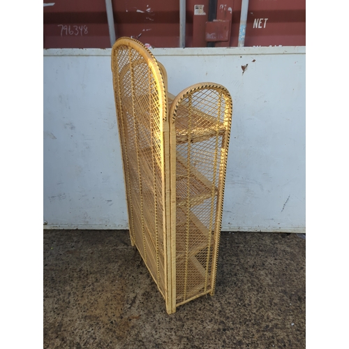 428 - Rattan Shelving Unit