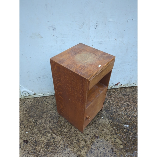 465 - Oak Cabinet with Drawer and Door