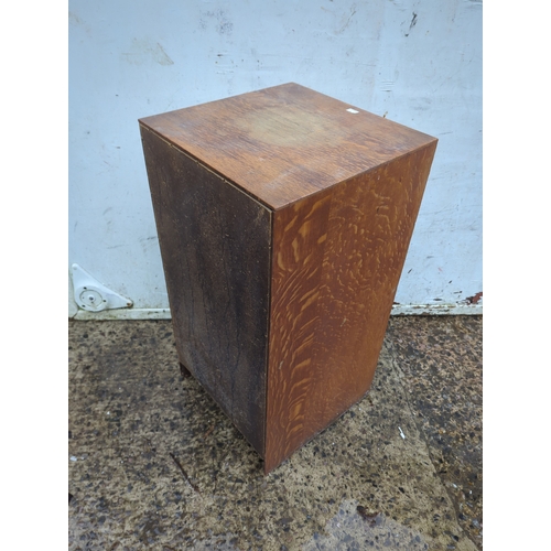 465 - Oak Cabinet with Drawer and Door