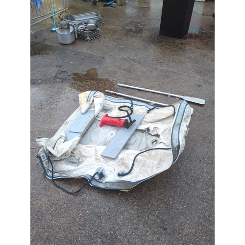 158 - Quicksilver RA240EAN Inflatable Dinghy with Oars