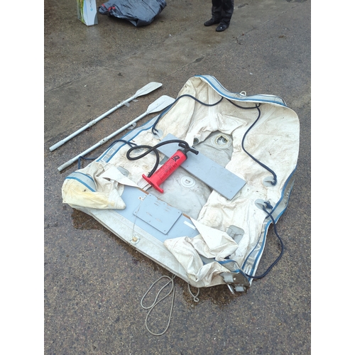 158 - Quicksilver RA240EAN Inflatable Dinghy with Oars
