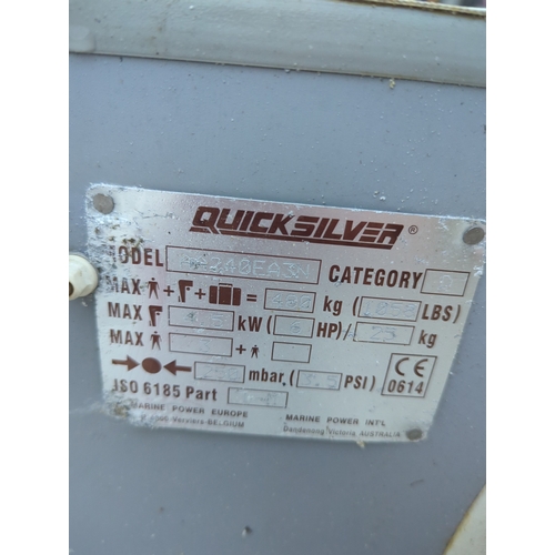 158 - Quicksilver RA240EAN Inflatable Dinghy with Oars