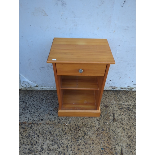 472 - Pine Bedside Table with Drawer