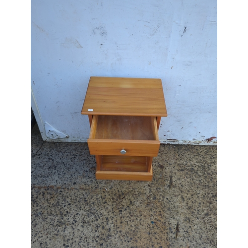 472 - Pine Bedside Table with Drawer
