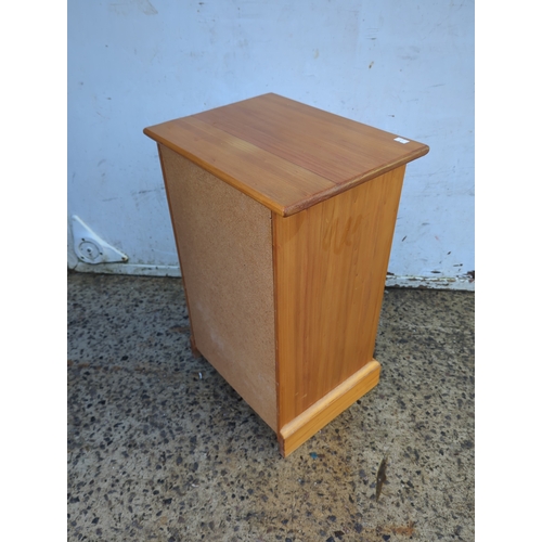 472 - Pine Bedside Table with Drawer