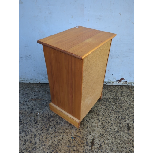472 - Pine Bedside Table with Drawer