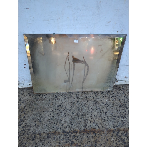 486 - Rectangular Wall Mirror with Chain