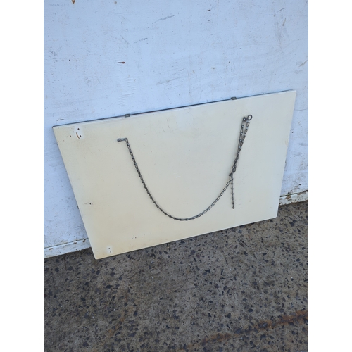 486 - Rectangular Wall Mirror with Chain