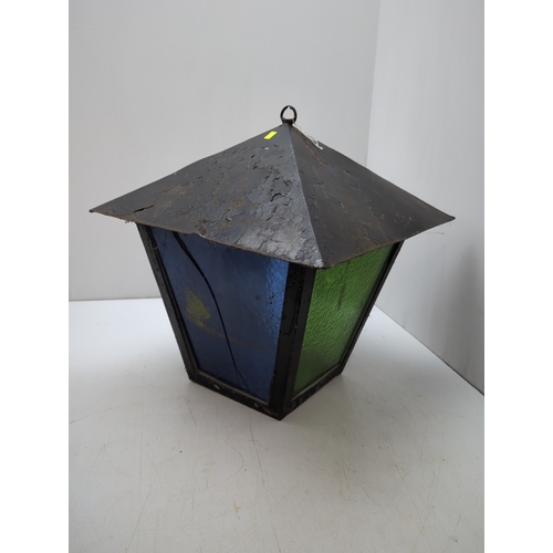 343 - Stained Glass Garden Lantern