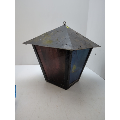 343 - Stained Glass Garden Lantern