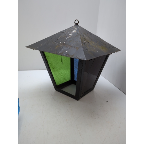 343 - Stained Glass Garden Lantern