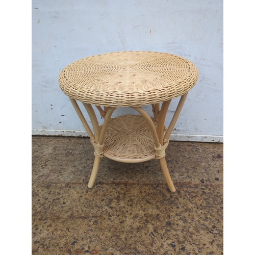 664 - Wicker Side Table