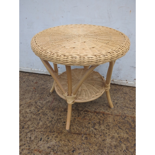 664 - Wicker Side Table