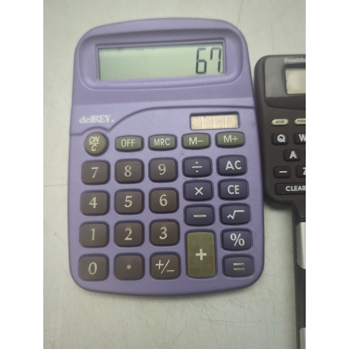 1523 - Lot of 5 Calculators including Casio FX-83WA and J-810