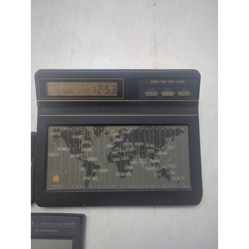 1523 - Lot of 5 Calculators including Casio FX-83WA and J-810