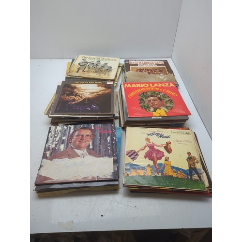 2017 - Lot of Vinyl Records including Jackson Browne and Mario Lanza