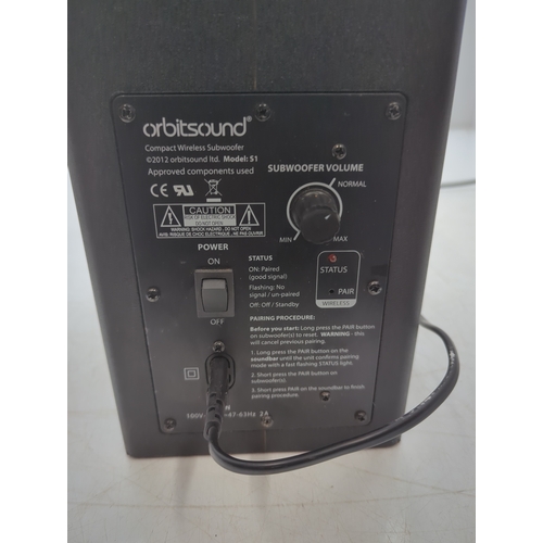 1337 - Orbitsound Model S1 Wireless Subwoofer