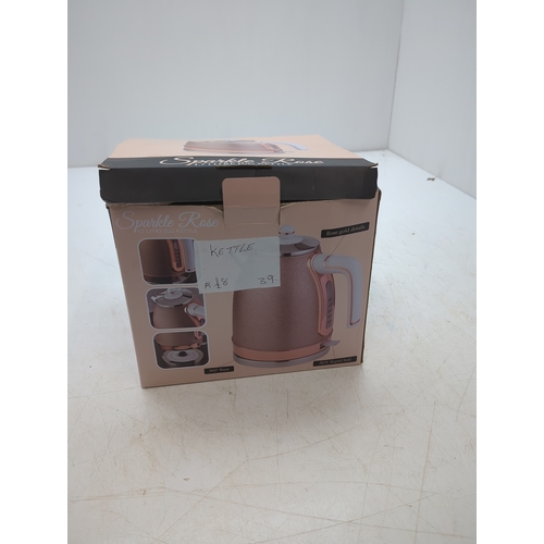 1342 - Sparkle Rose 1.7 Litre Jug Kettle