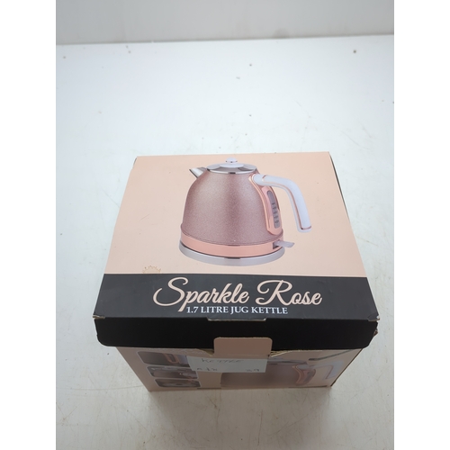 1342 - Sparkle Rose 1.7 Litre Jug Kettle
