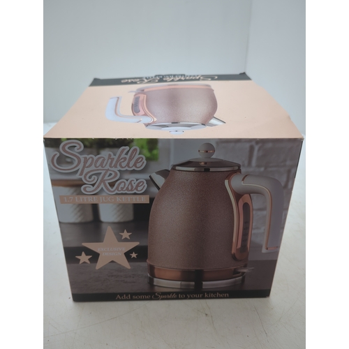 1342 - Sparkle Rose 1.7 Litre Jug Kettle